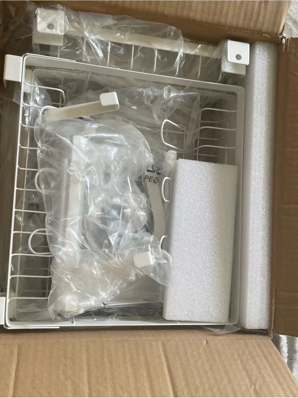 Over The Sink Dish Drying Rack - white